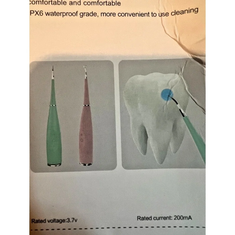 Electric Dental Calculus Remover Tool Tartar Plaque Cleaner 5 Intensity Levels‎